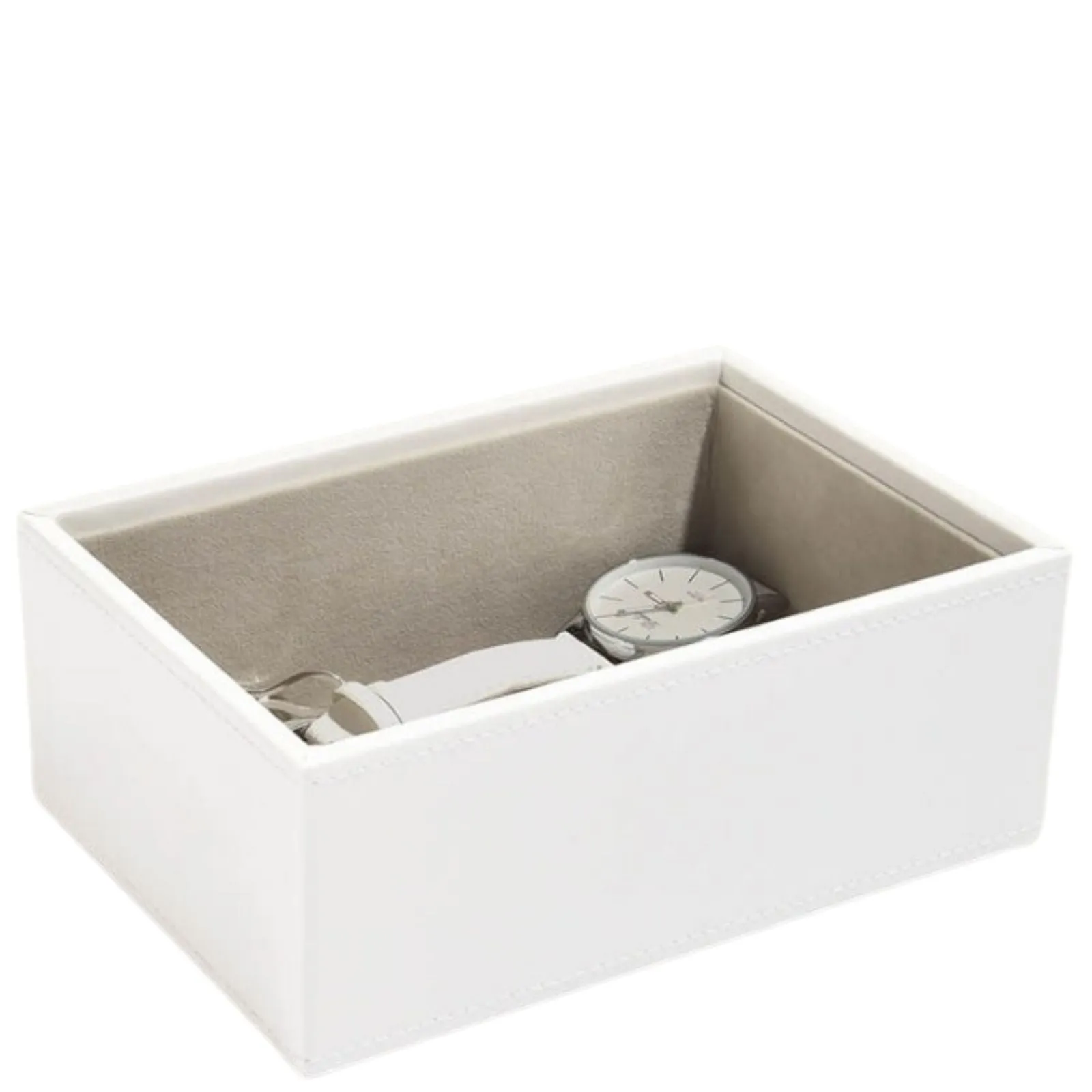 Stackers Mini Jewellery Box Watch/Accessory Layer - White