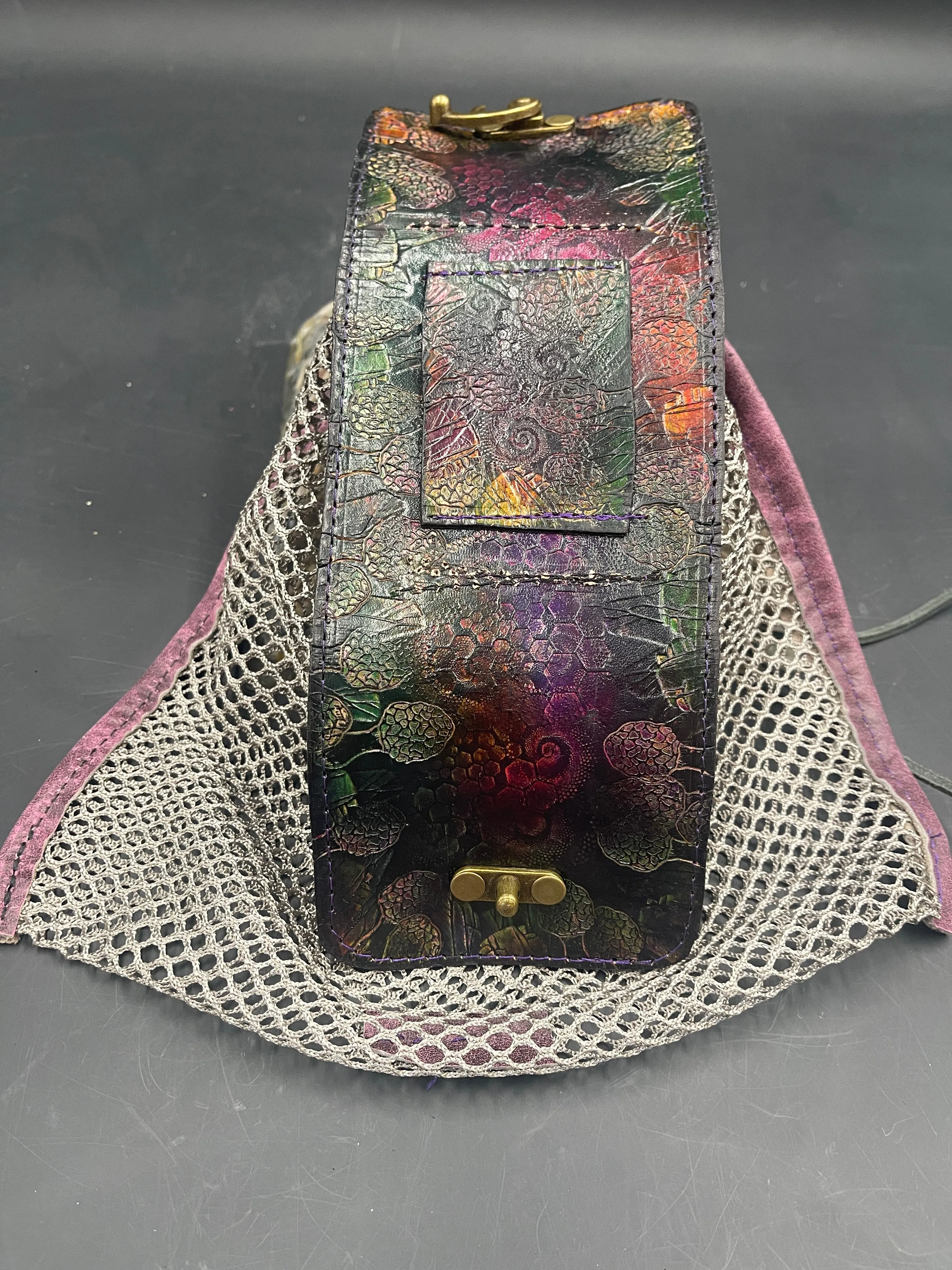 Stamped Leather Foraging Belt Pouch - Miscellaneous Designs