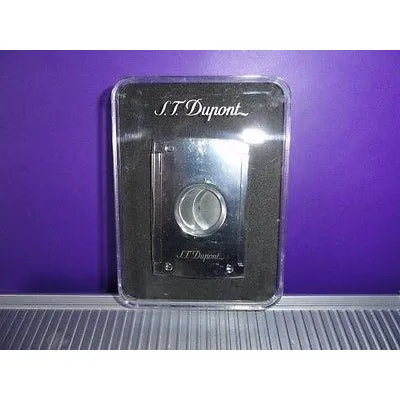S.T.Dupont Chrome Maxi Jet  Cigar Cutter with Leather Pouch