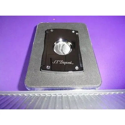S.T.Dupont Chrome Maxi Jet  Cigar Cutter with Leather Pouch