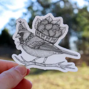 Strawberry Prince Bird Sticker