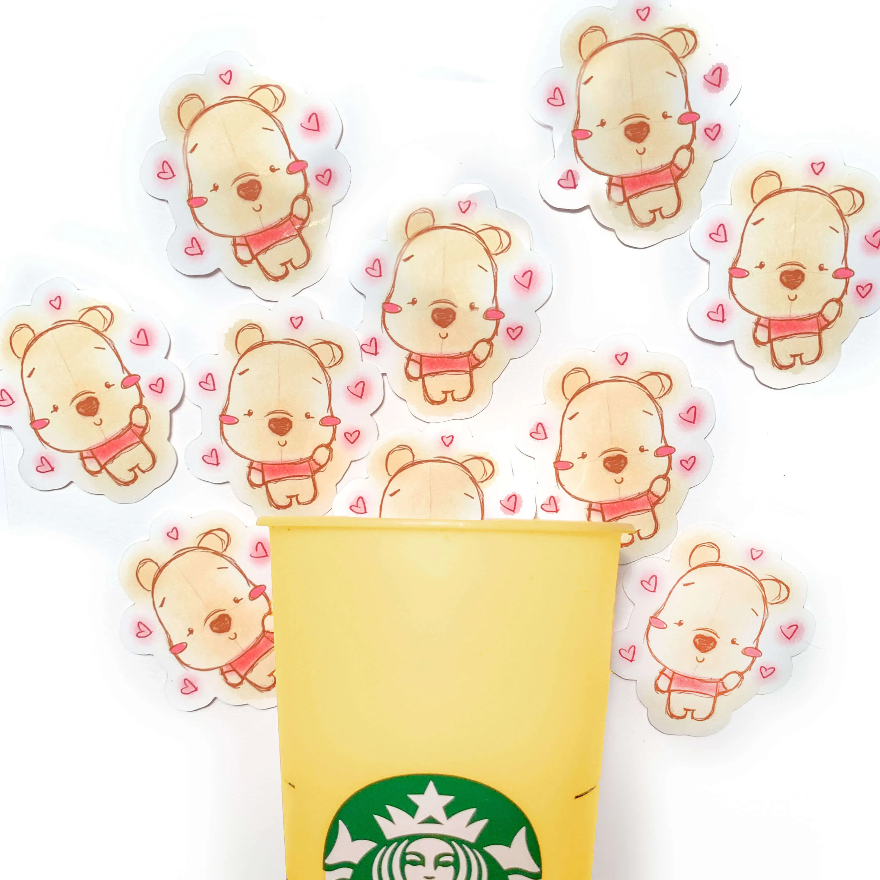 Stuffed with Fluff Bear Vinyl Sticker
