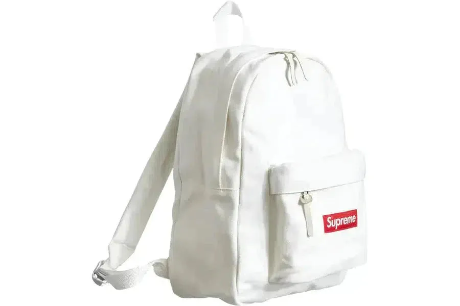 Supreme Canvas BackPack (White)