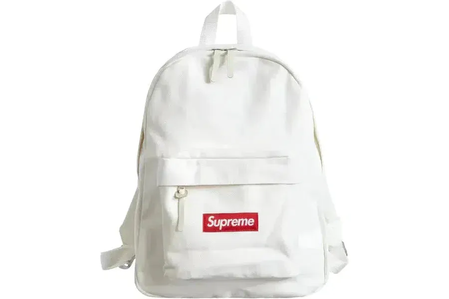 Supreme Canvas BackPack (White)