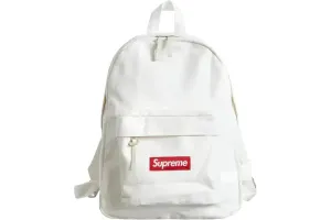 Supreme Canvas BackPack (White)