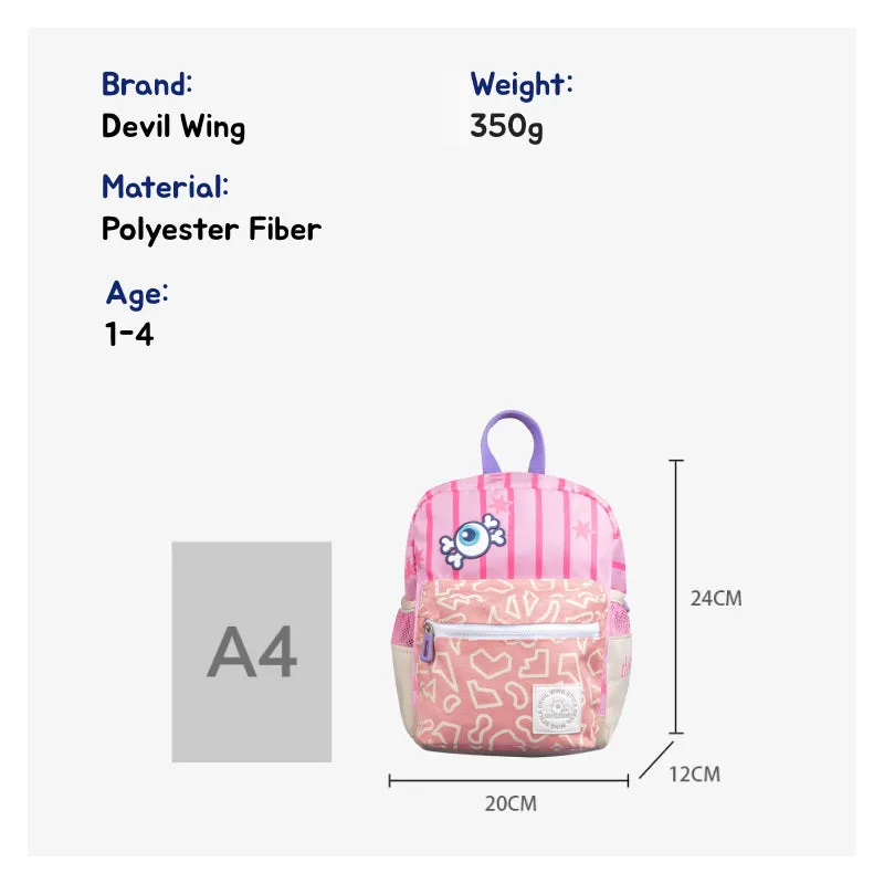 Toddler Backpack: Devil Wing Style - Pink