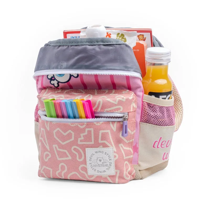 Toddler Backpack: Devil Wing Style - Pink