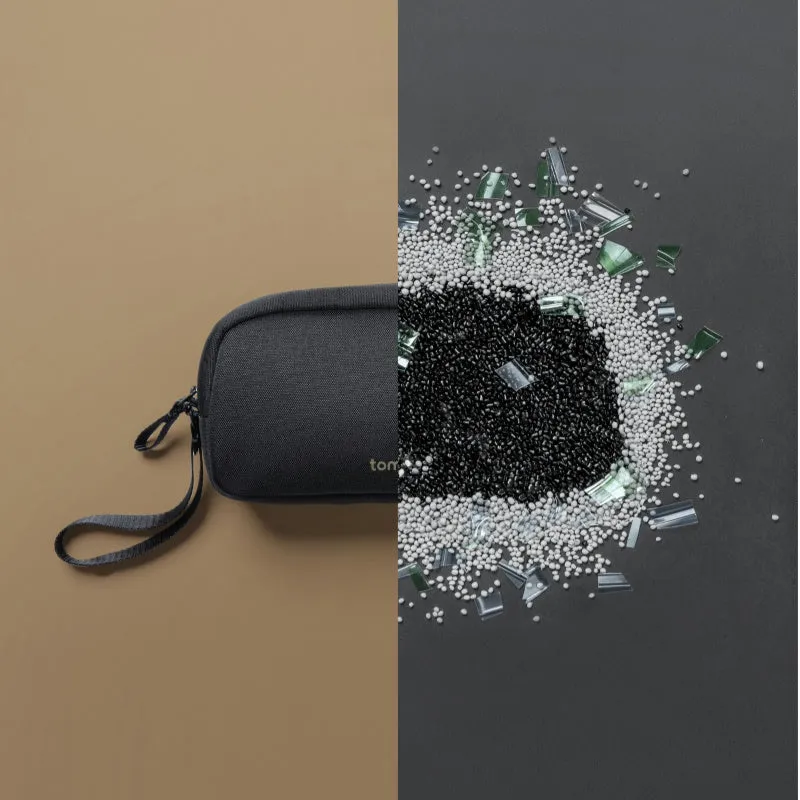 Tomtoc Electronic Accessory Pouch | Water-Resistant Travel Case with Dual Compartments