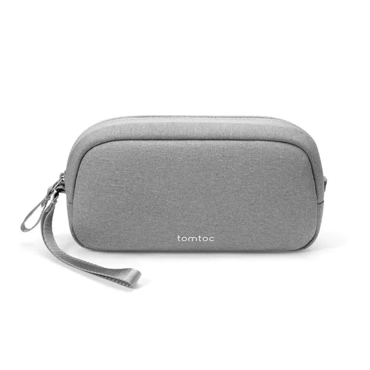 Tomtoc Electronic Accessory Pouch | Water-Resistant Travel Case with Dual Compartments