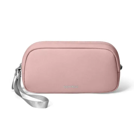 Tomtoc Electronic Accessory Pouch | Water-Resistant Travel Case with Dual Compartments