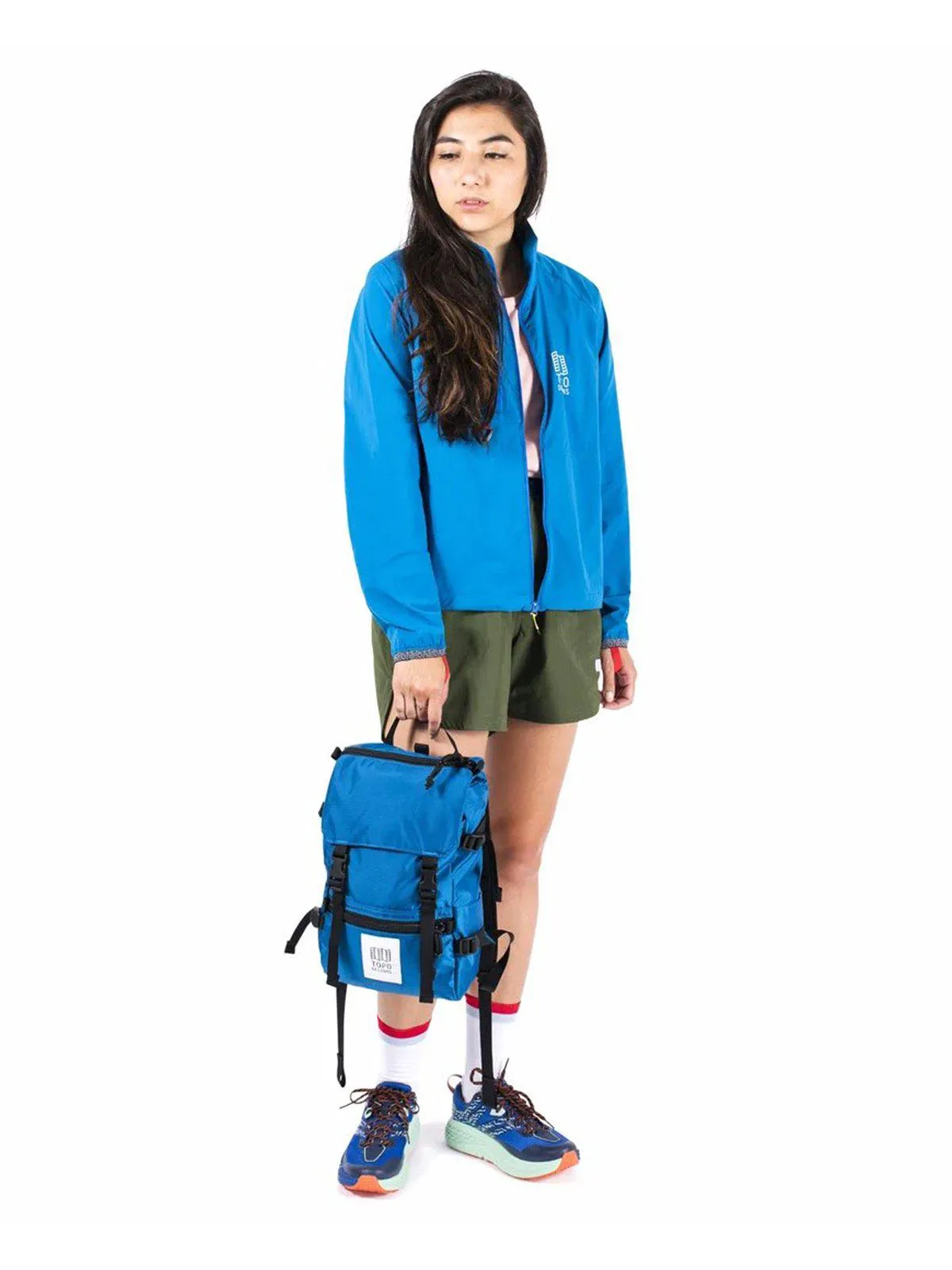 Topo Designs Rover Pack Mini Natural Hot Coral Peach