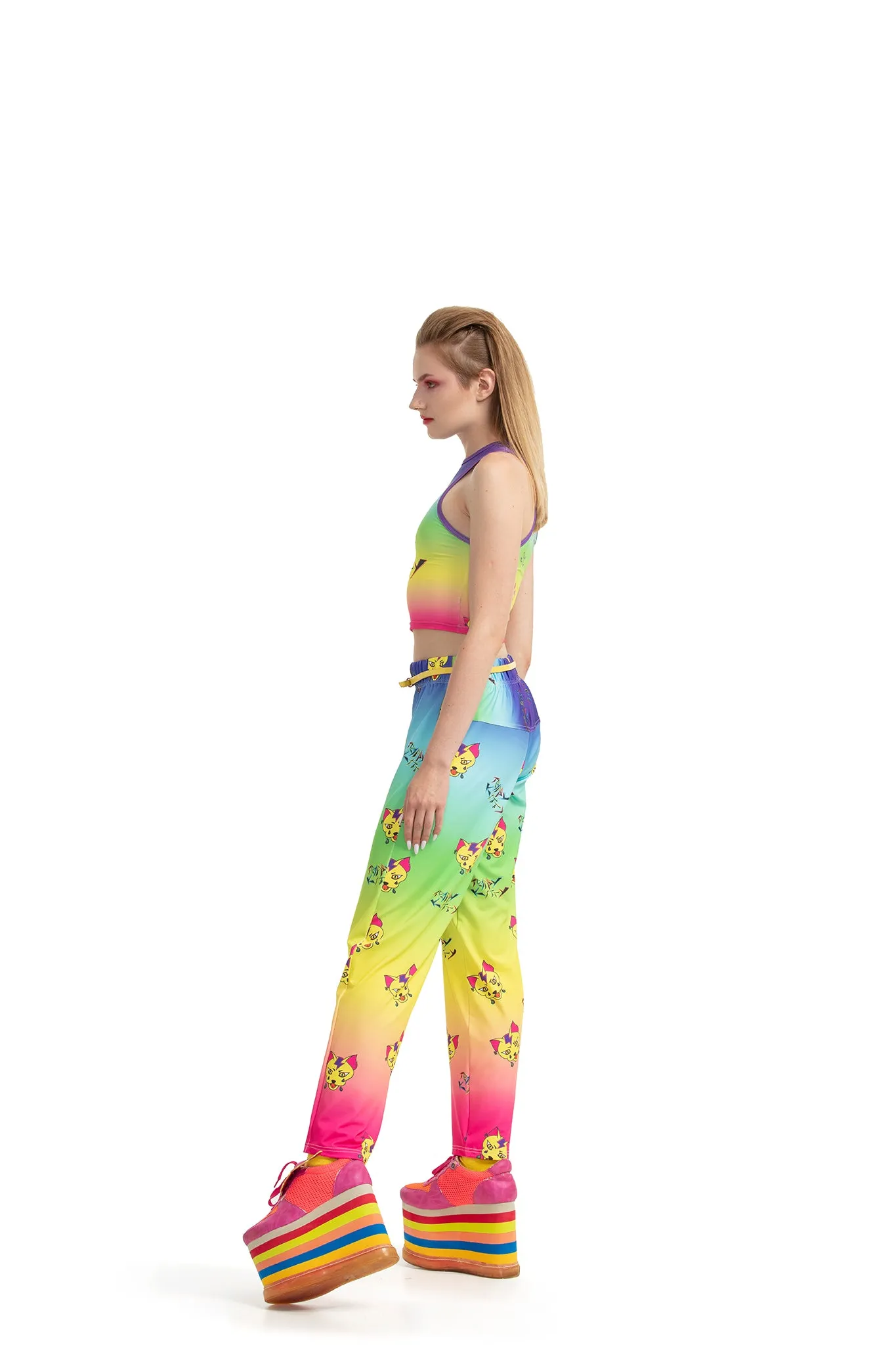 Trippy Kitty - Ankle-length trousers
