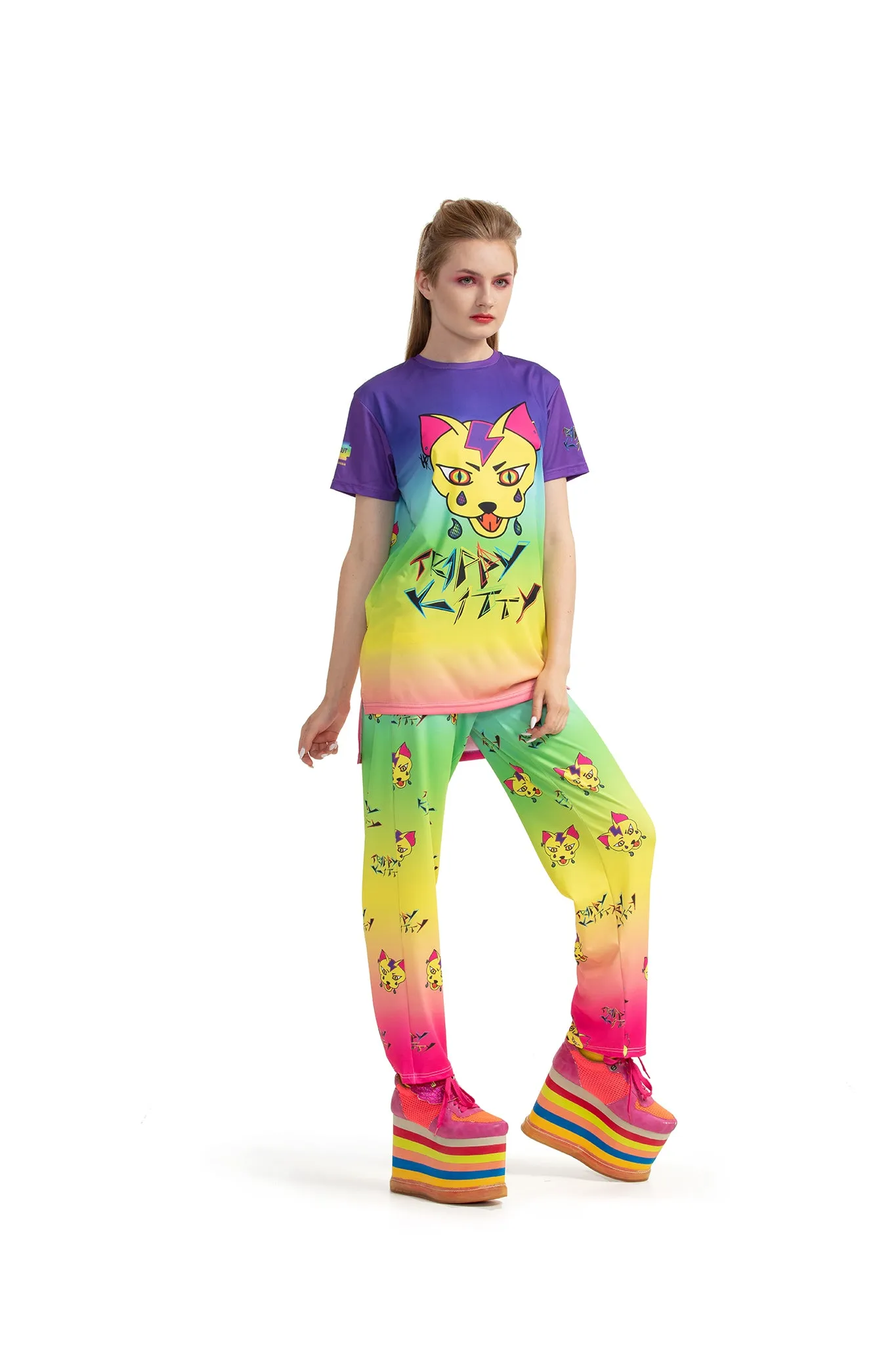 Trippy Kitty - Ankle-length trousers