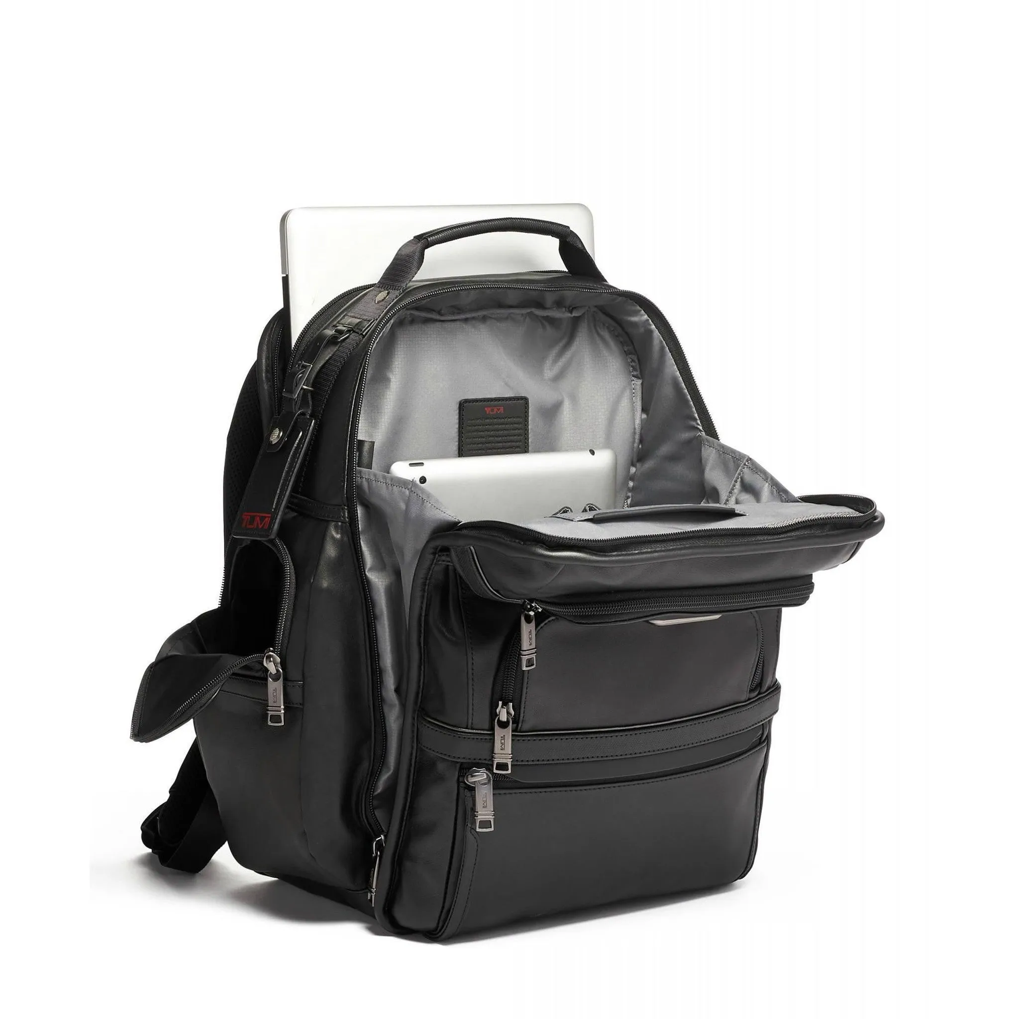 TUMI Alpha 3 Leather Brief Pack
