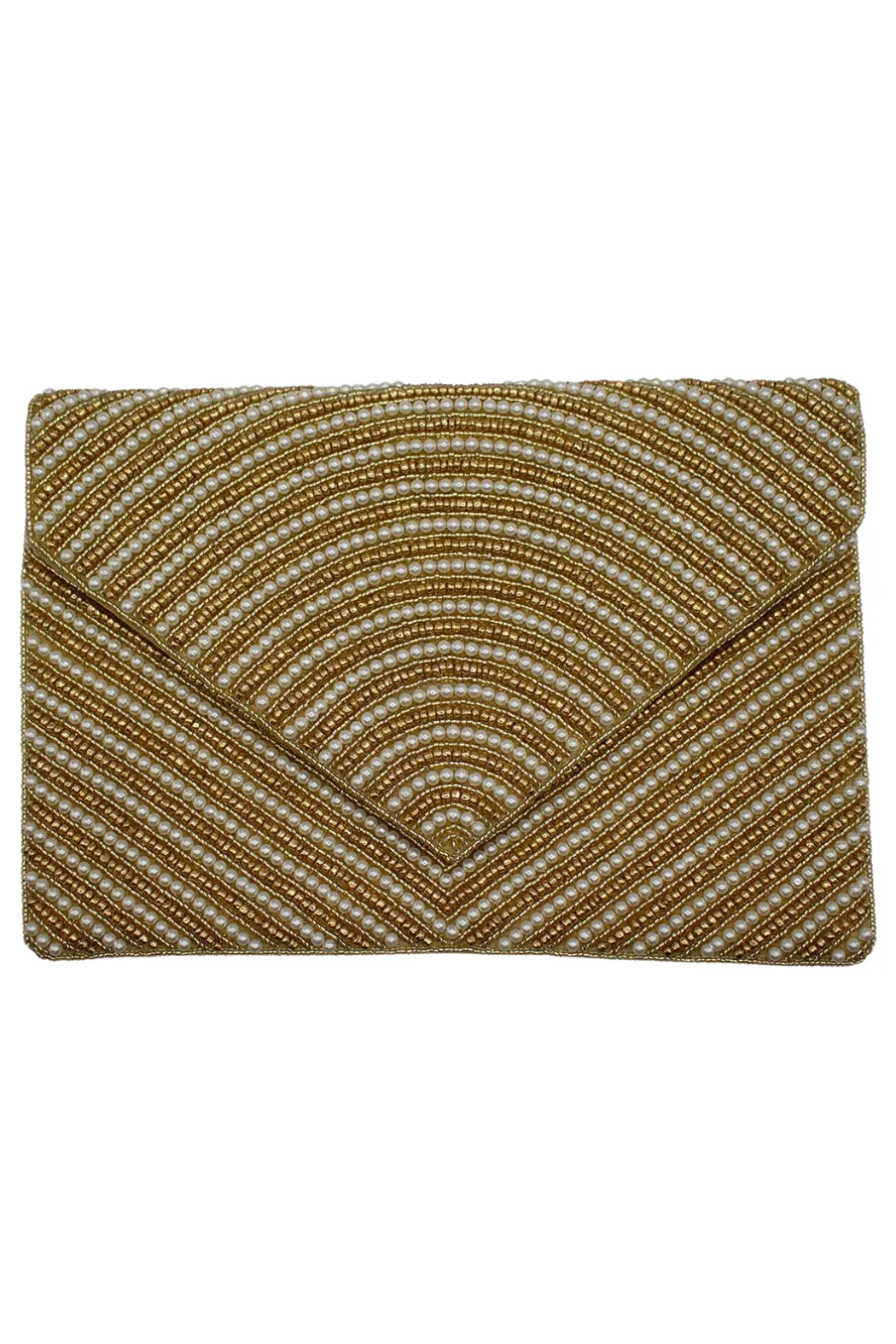 Twofer Pearl Beaded Clutch