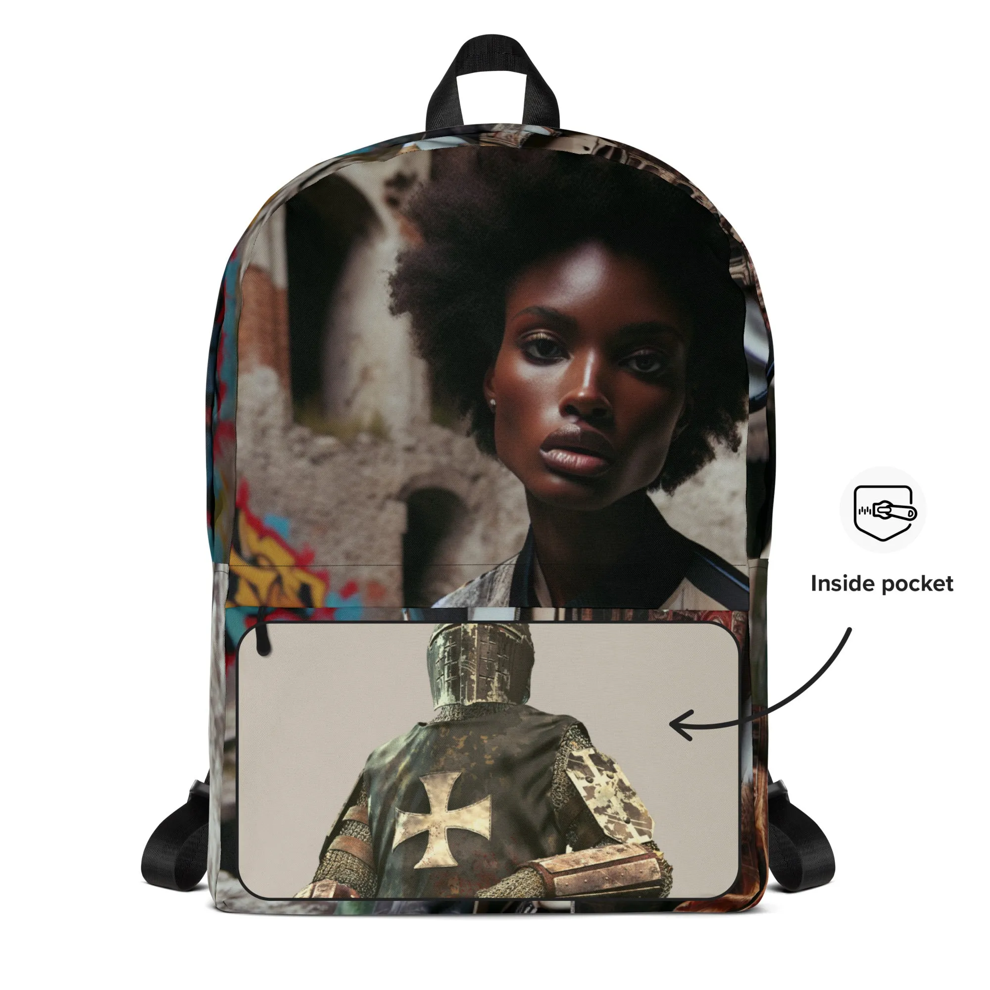 Urban Girl Custom Print  Backpack