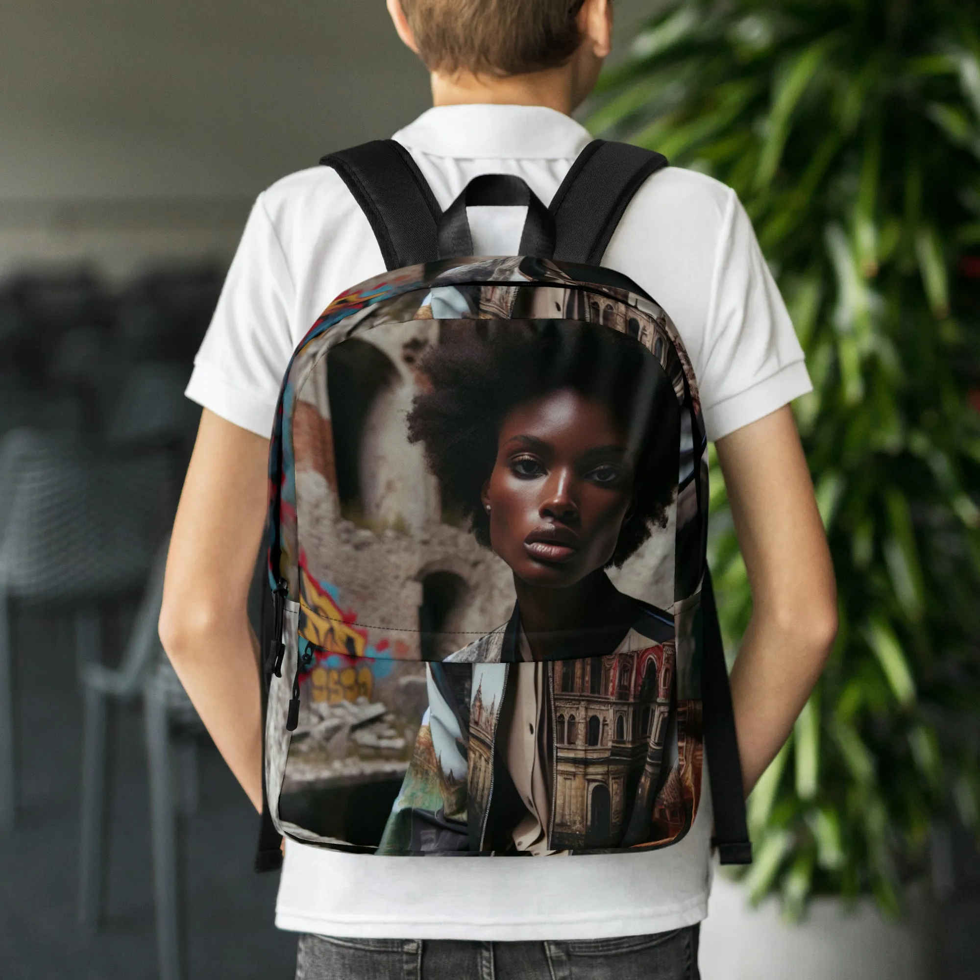 Urban Girl Custom Print  Backpack