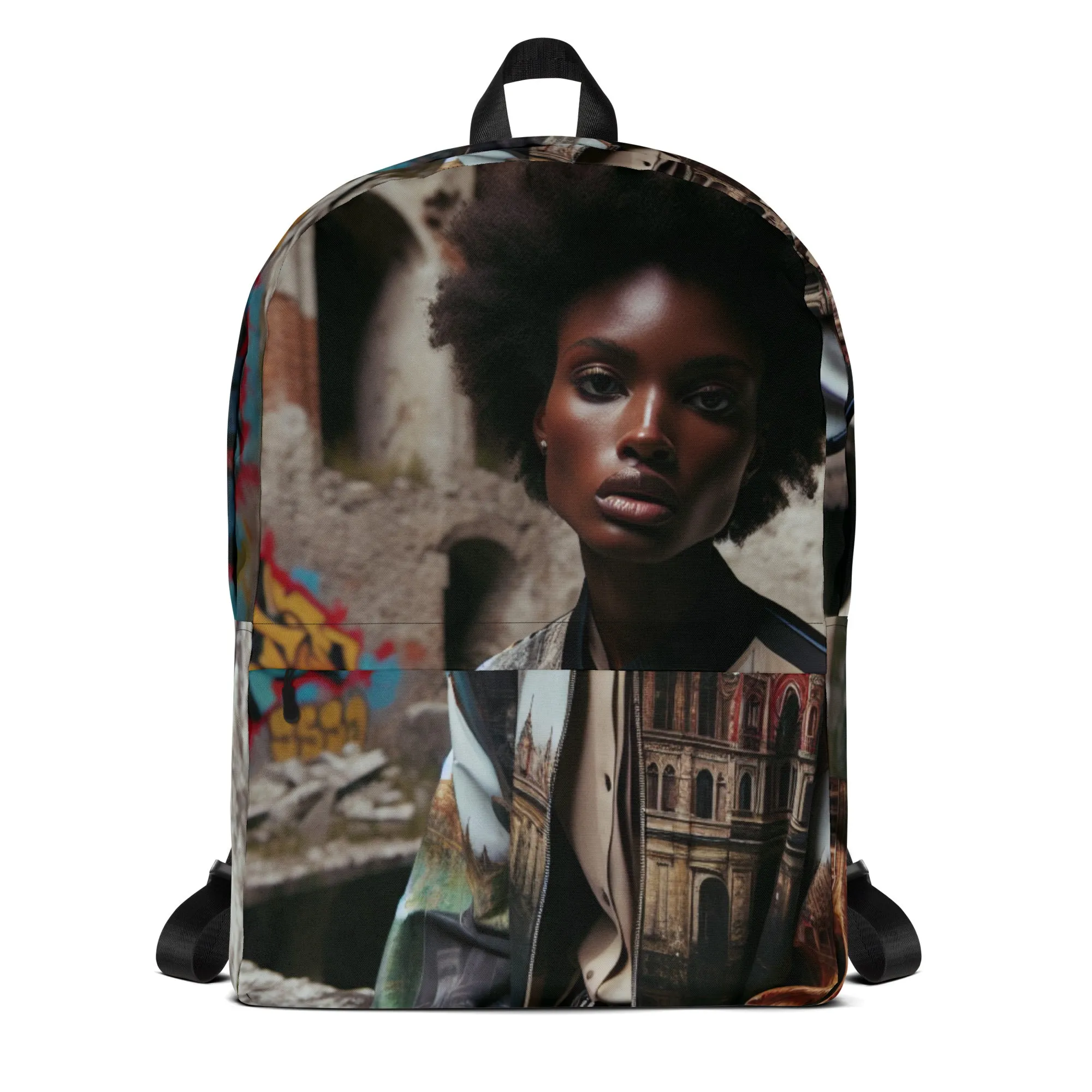 Urban Girl Custom Print  Backpack