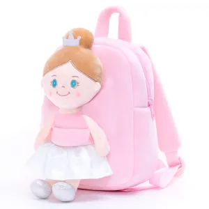 (US Only) Gloveleya 9-inch Angel Girl Doll Backpack Pink