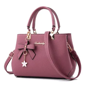 Valenkuci Plum Bow Sweet Messenger Crossbody Bag High Quality New Elegant Shoulder Bag Women Designer Luxury Handbag Women Bags