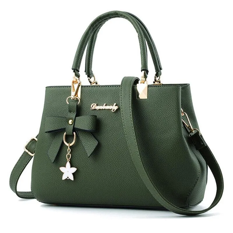 Valenkuci Plum Bow Sweet Messenger Crossbody Bag High Quality New Elegant Shoulder Bag Women Designer Luxury Handbag Women Bags