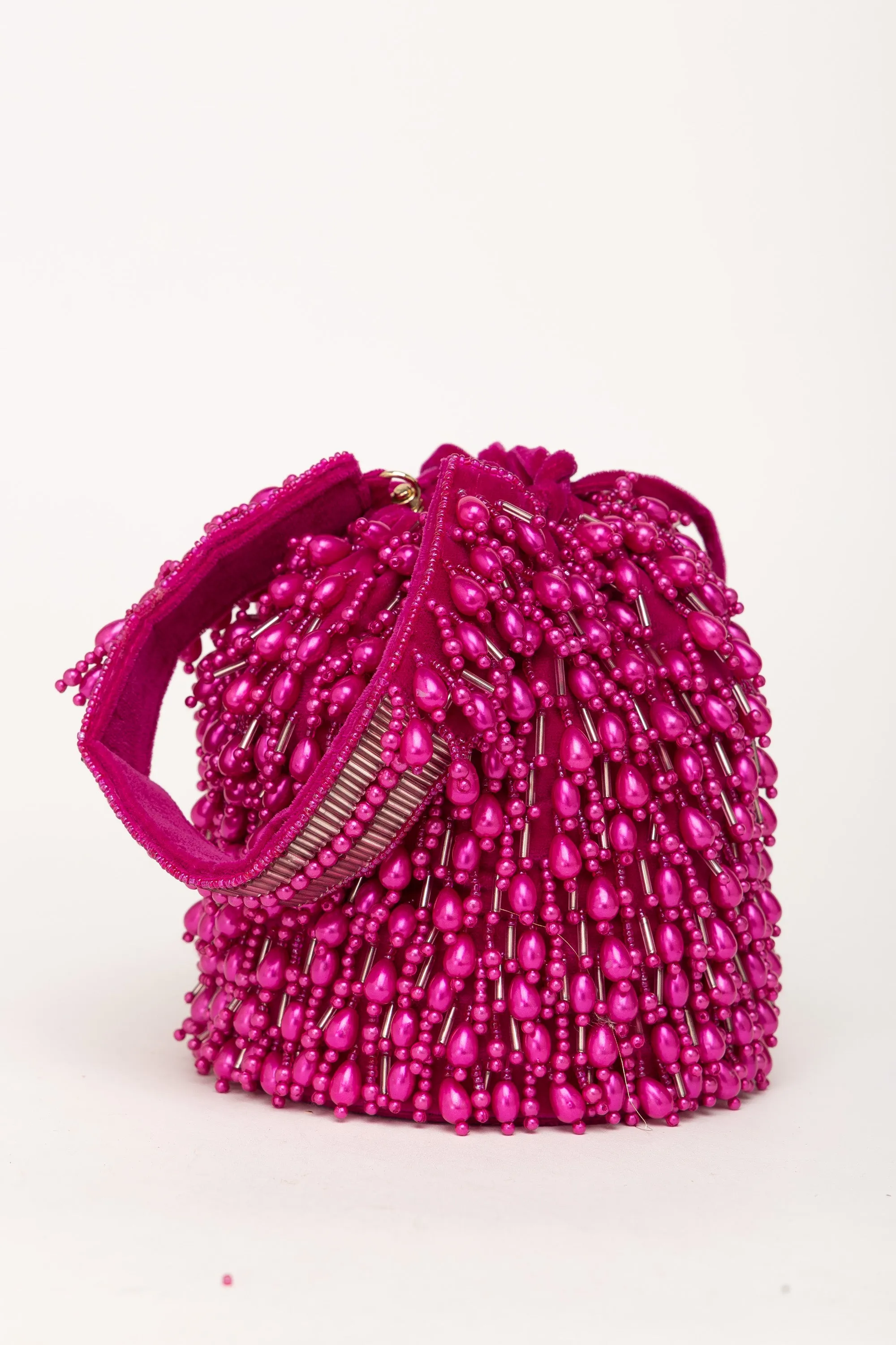 Veda Bucket Bag- Fuschia