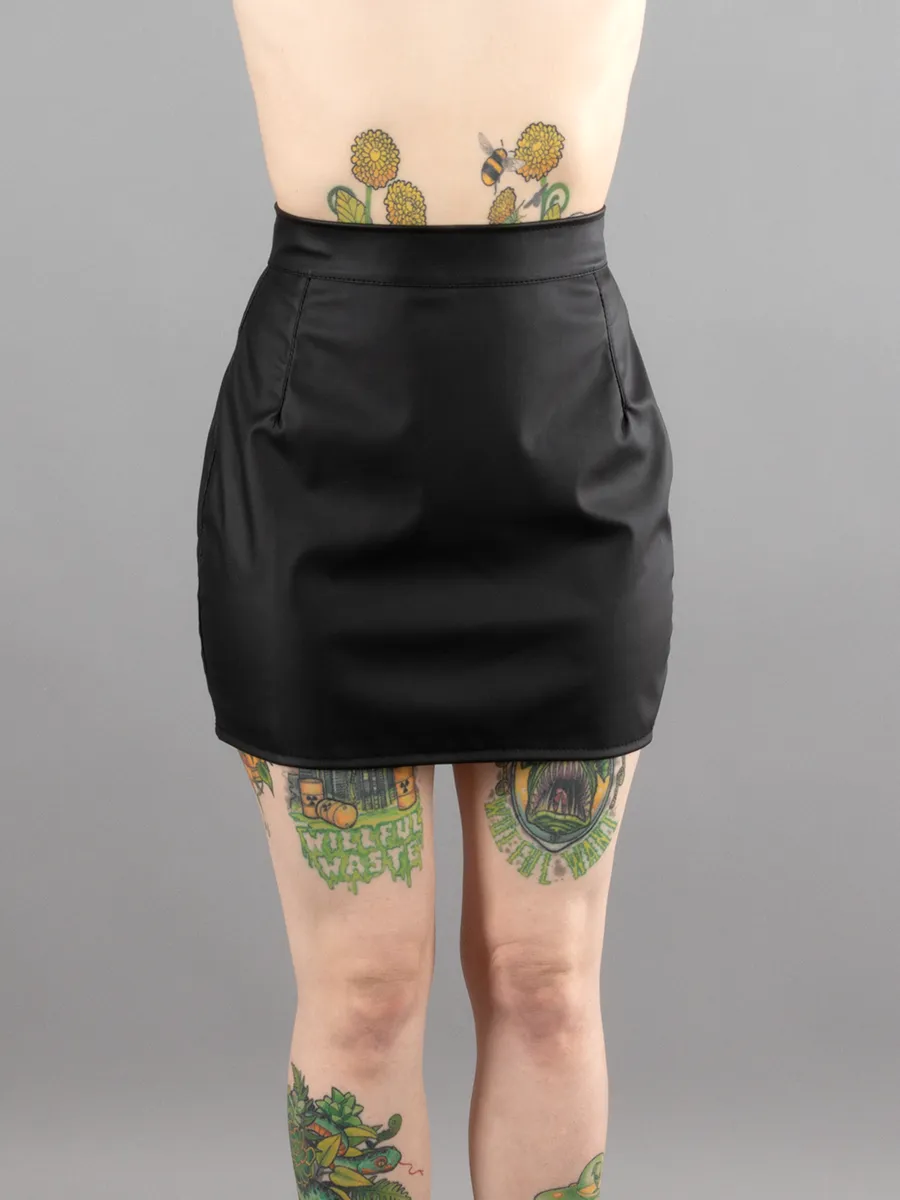 Vegan Leather Mini Skirt