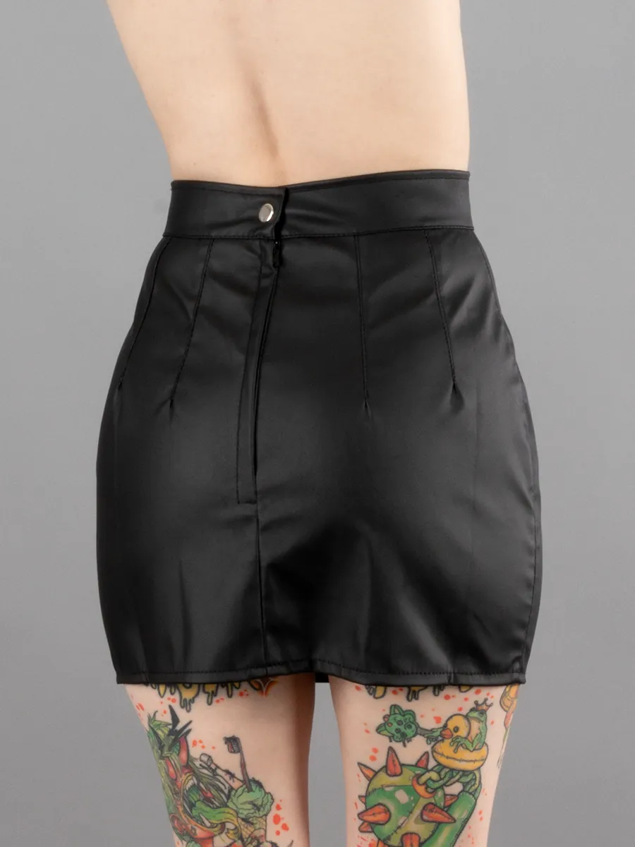 Vegan Leather Mini Skirt