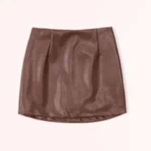 Vegan Leather Mini Skort Cocoa Brown