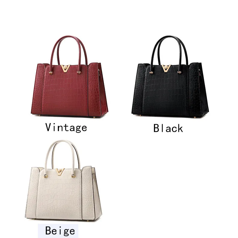 Vena Crocodile Pattern Tote