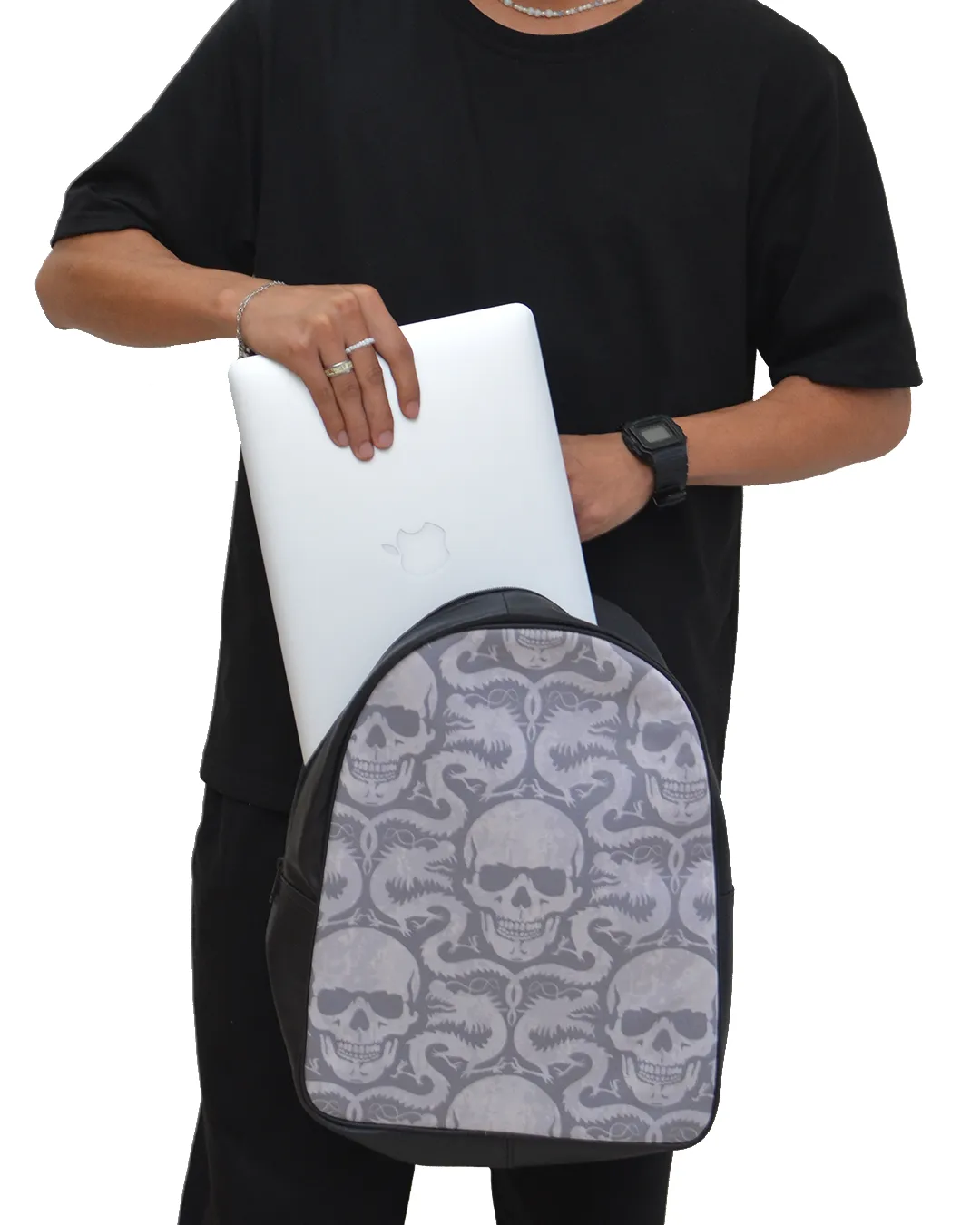 Venom Skull D Faux Leather Backpack