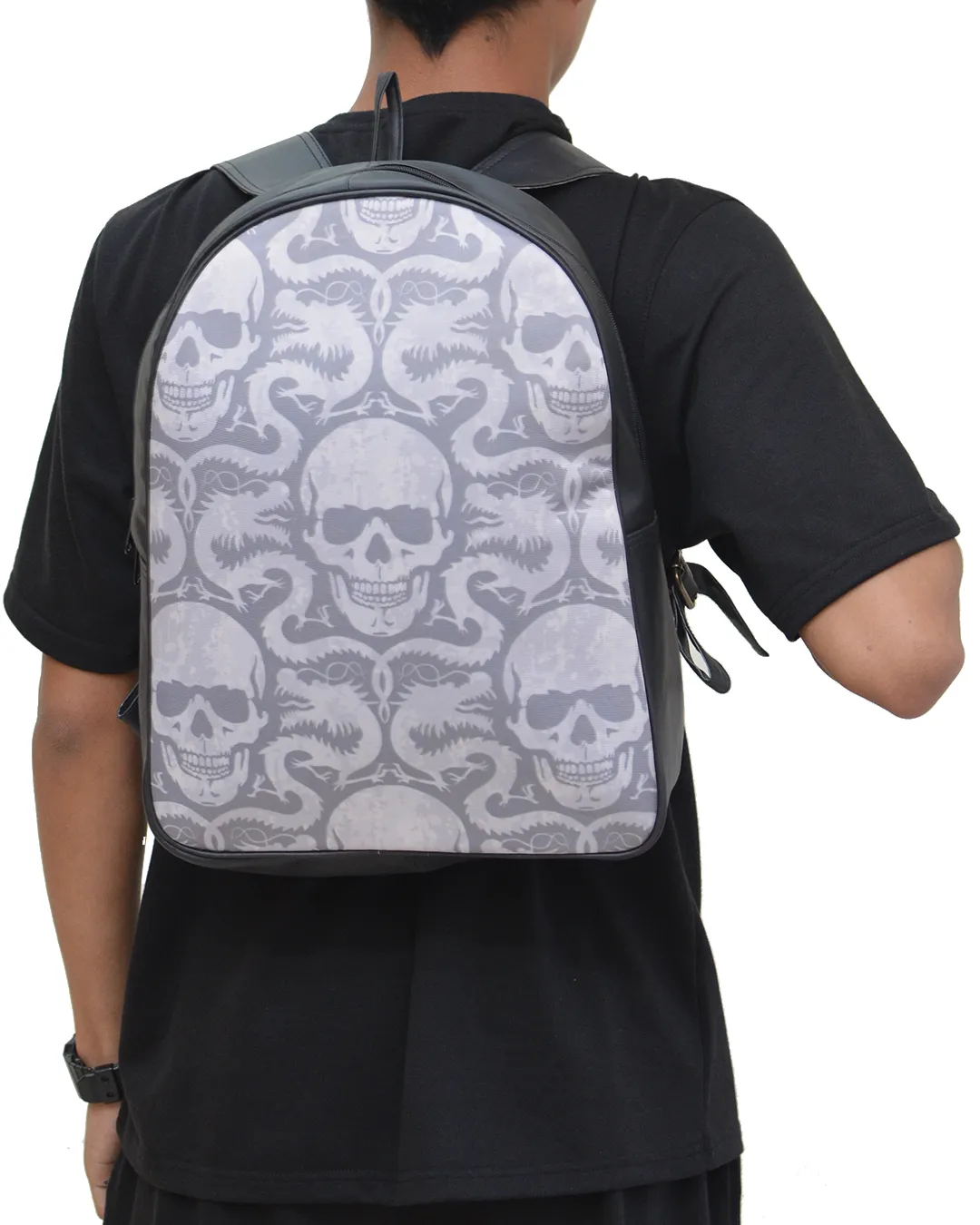 Venom Skull D Faux Leather Backpack