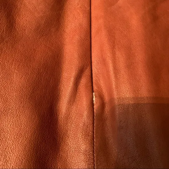 VINCE Leather Skirt