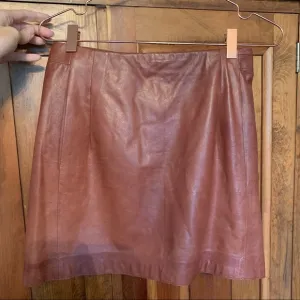 VINCE Leather Skirt