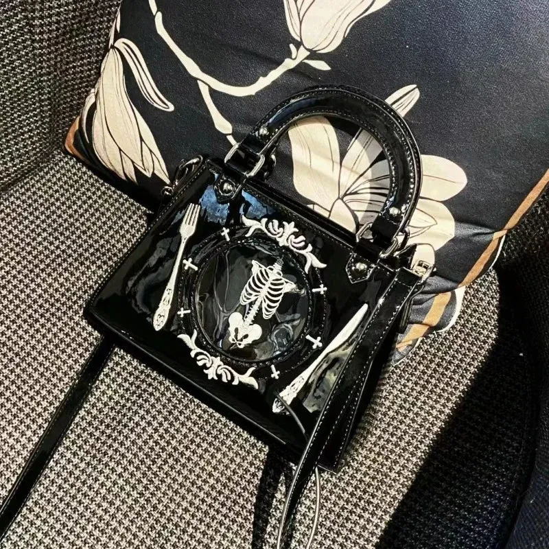 Vintage Harajuku Transparent Satchels Handbag