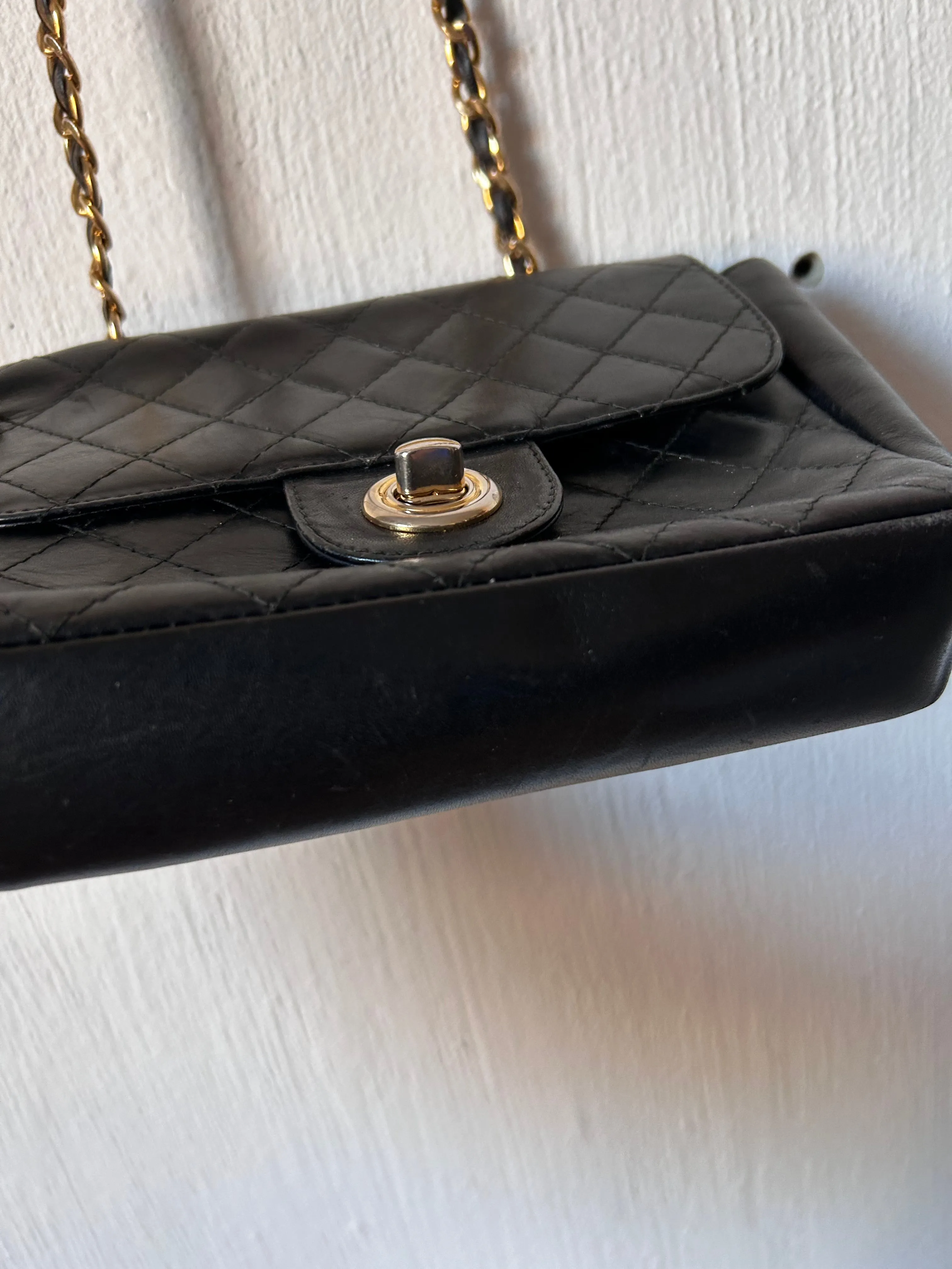 Vintage leather clutch