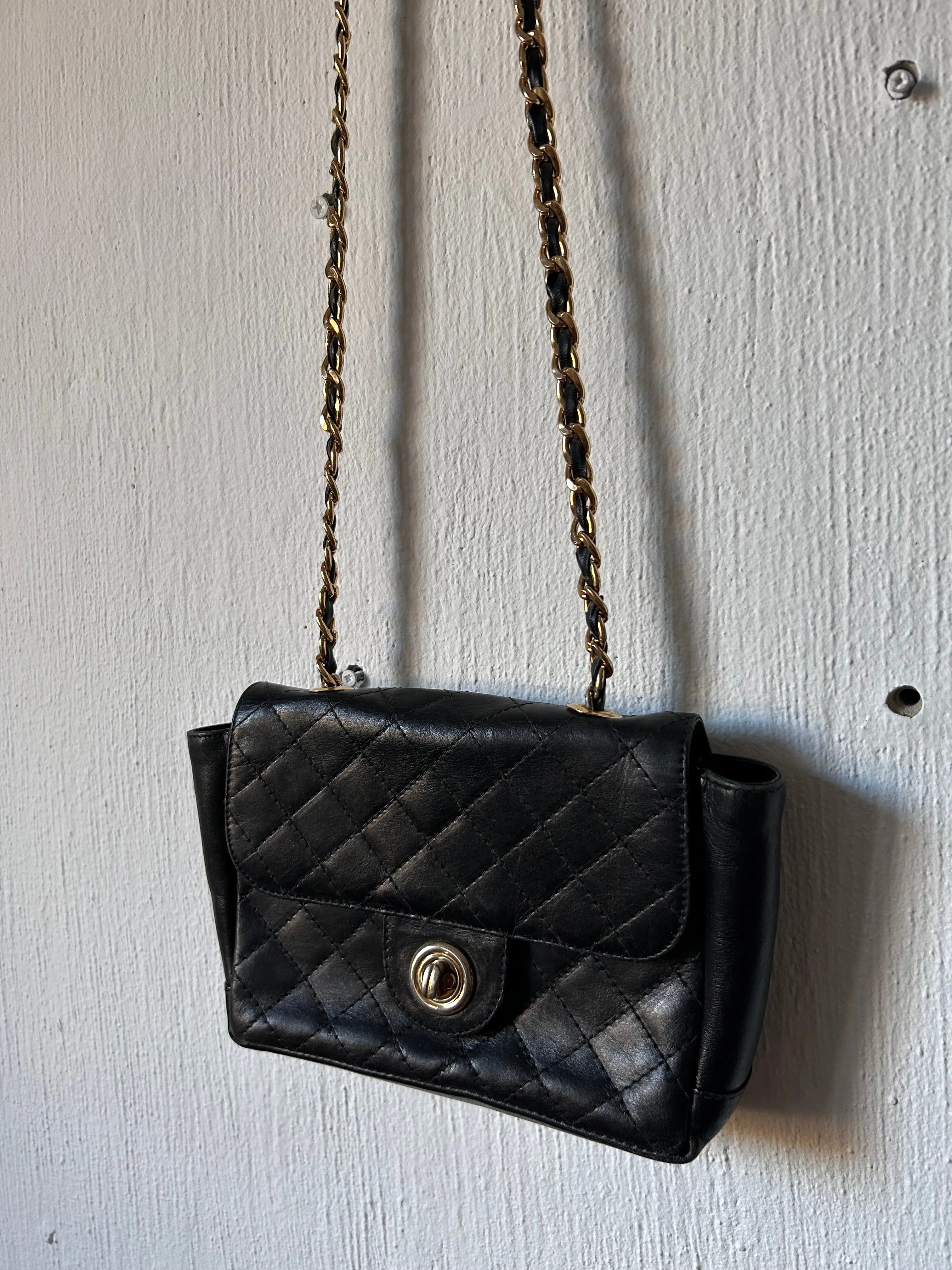 Vintage leather clutch