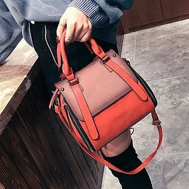 Vintage Leather High Quality Small Shoulder Bags for Women