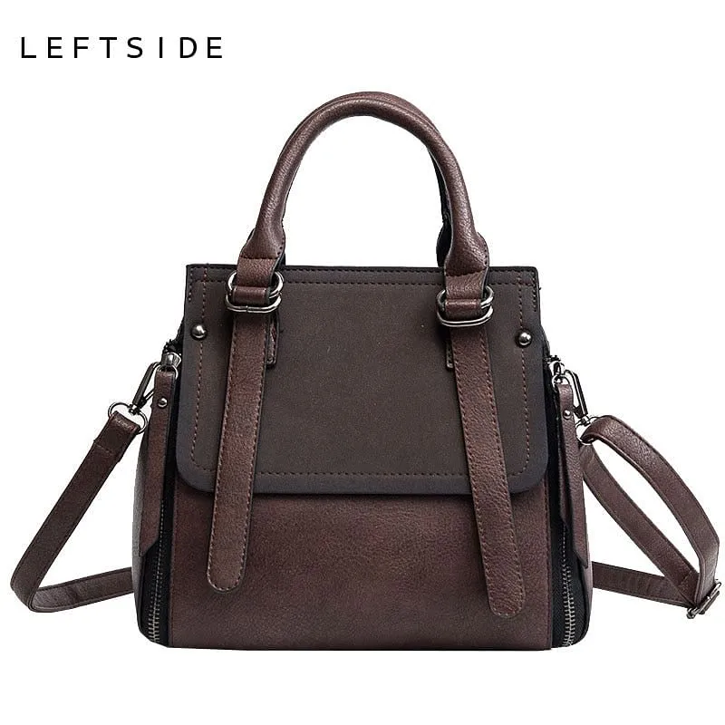 Vintage Leather High Quality Small Shoulder Bags for Women