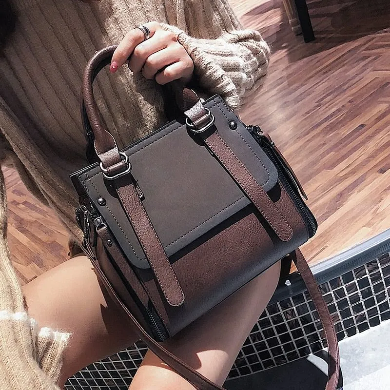 Vintage Leather High Quality Small Shoulder Bags for Women
