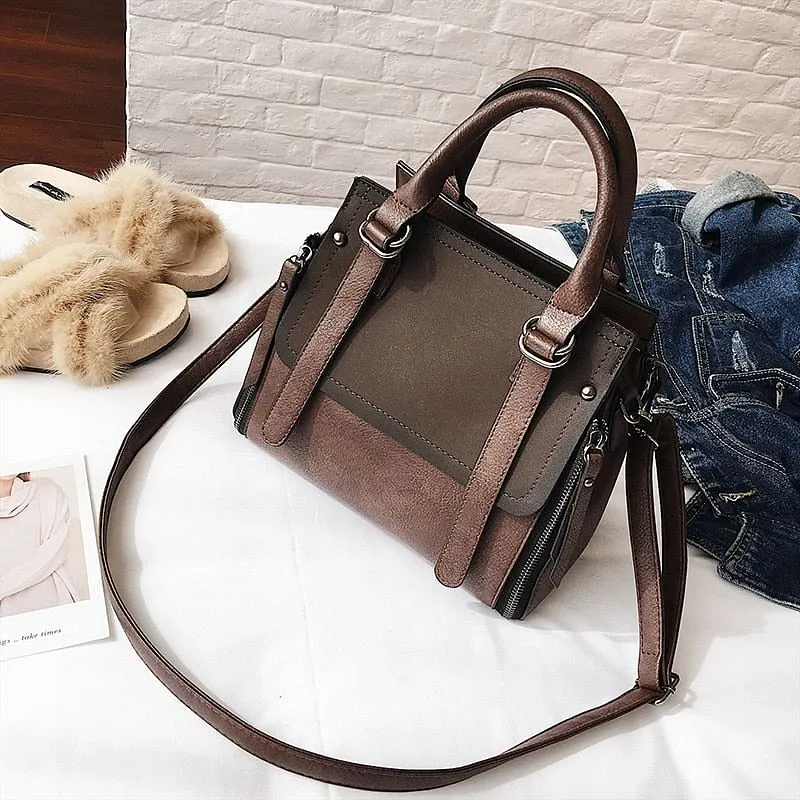 Vintage Leather High Quality Small Shoulder Bags for Women