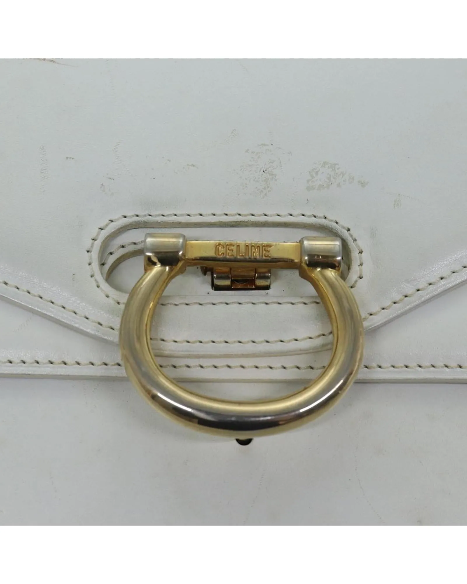Vintage Leather Top Handle Handbag