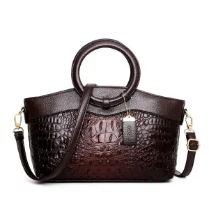 Vintage Theme Leather Luxury Tote Bag