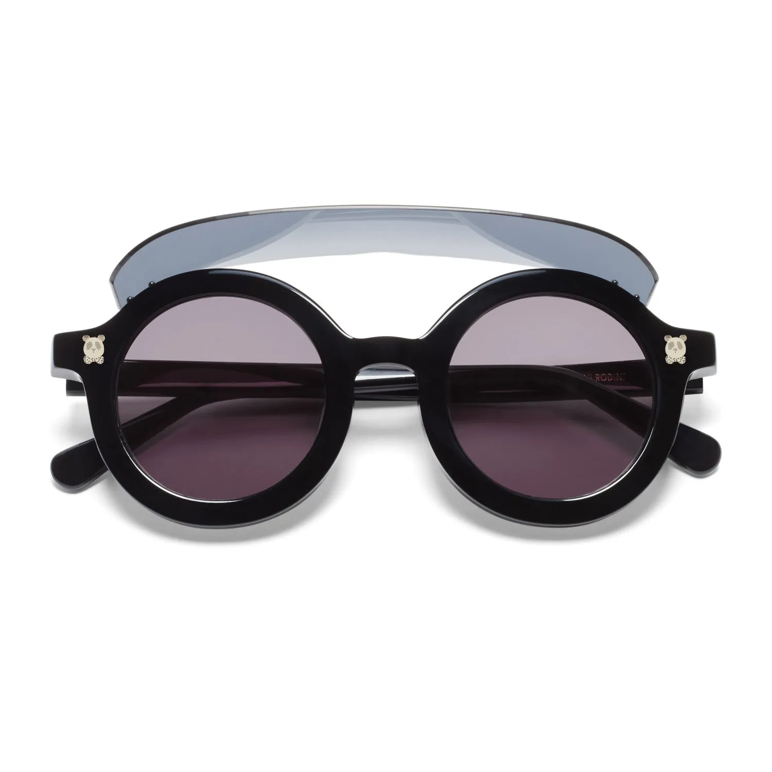 Visor Sunglasses in Black by Mini Rodini