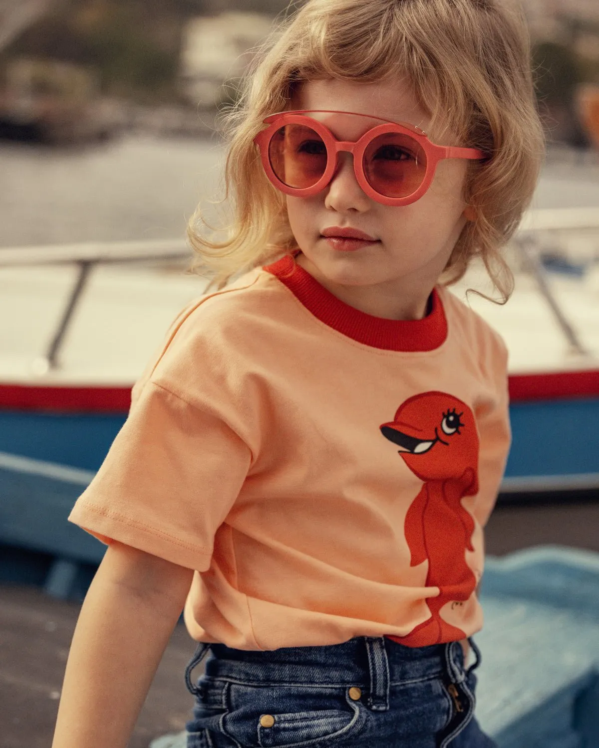 Visor Sunglasses in Pink by Mini Rodini