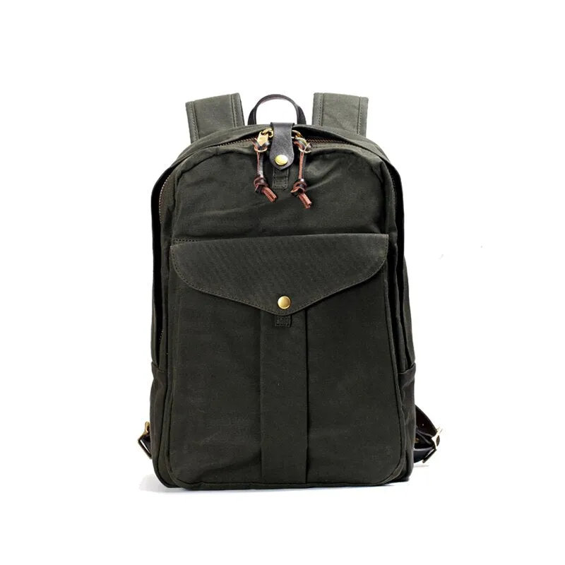Waterproof Heavy Wax Canvas Backpack