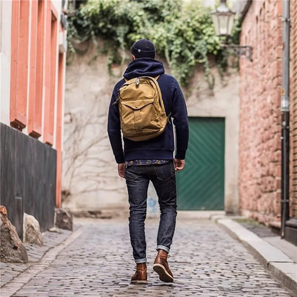 Waterproof Heavy Wax Canvas Backpack