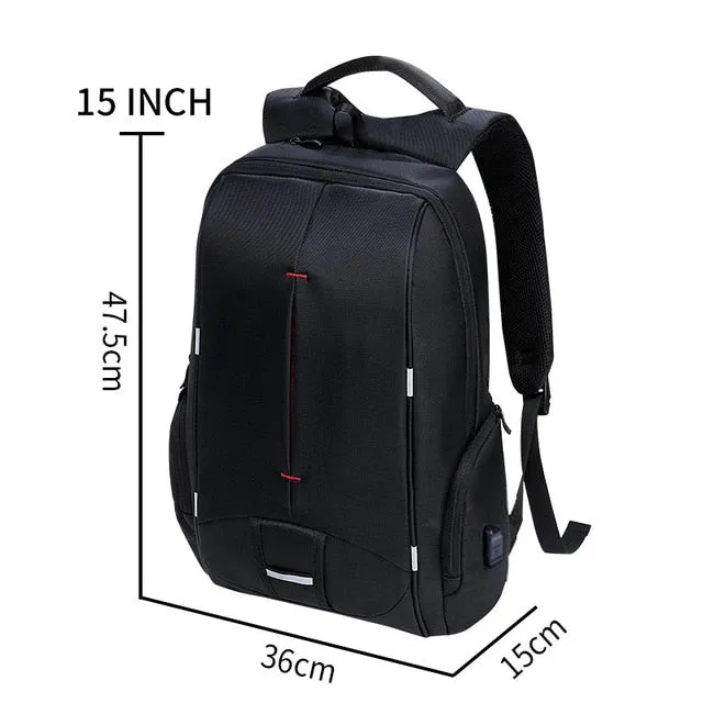 Waterproof w/USB Charger Backpack 17.3inch
