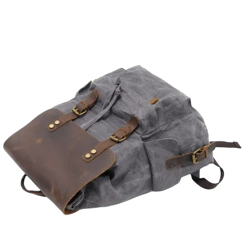 Waxed Canvas Backpack  | Mount Rainier