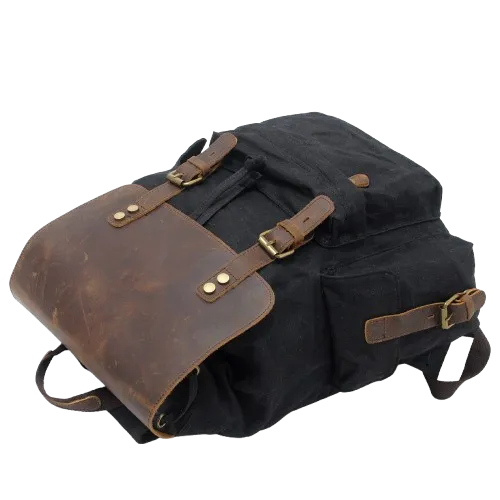 Waxed Canvas Backpack  | Mount Rainier